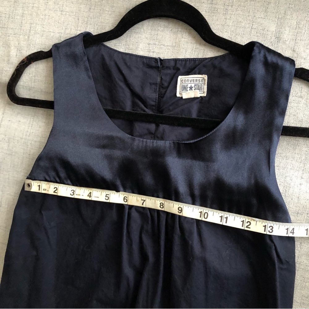 Converse One star deep blue sleeveless dress size 6. Satin trim and straps.